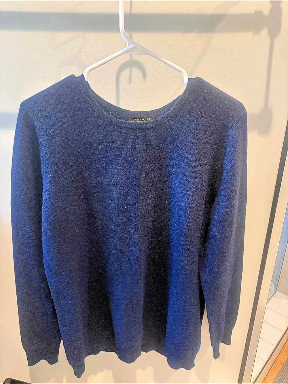 100% Cashmere Charter Club Cashmere Crewneck in Blue XL